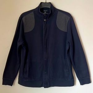 Mark Law Knit Jacket Navy/Grey XL